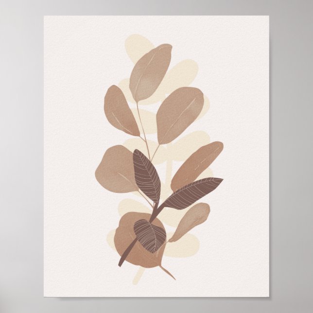 Fall Leaves Farmhouse Botanicals Poster (Front)
