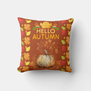 Fall Leaves Festive Custom Cushion
