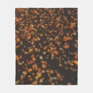 fall leaves fleece blanket