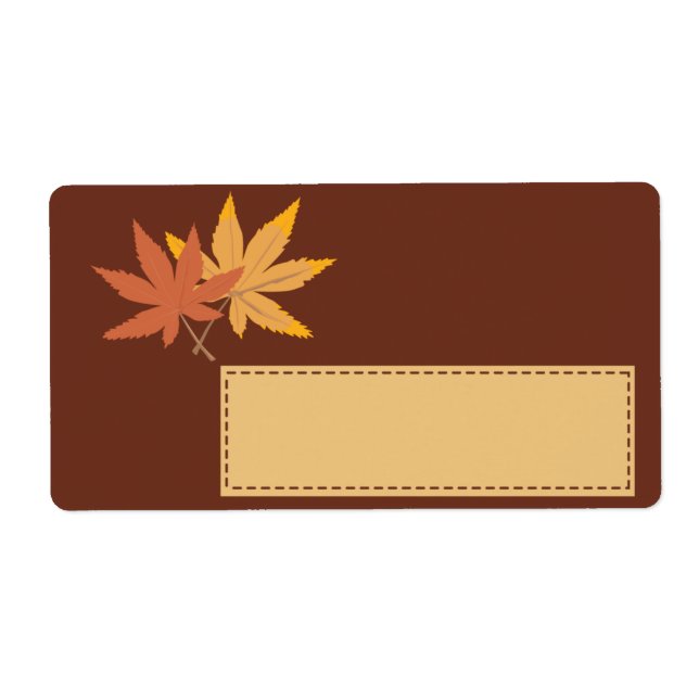 Fall Leaves Gift Tag (Front)