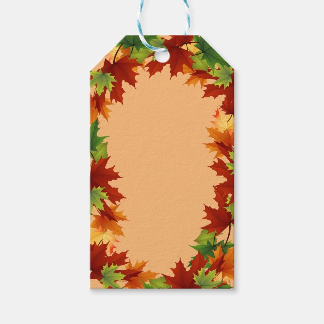 Fall Leaves Gift Tags (Front)