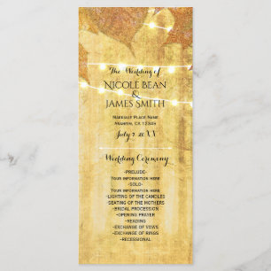 Fall Leaves Golden Autumn Rustic Woods Program Programme