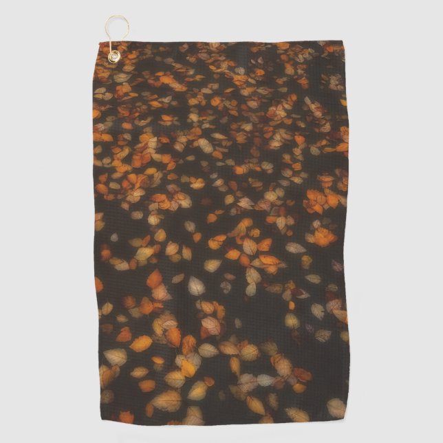 fall leaves  golf towel (Front)
