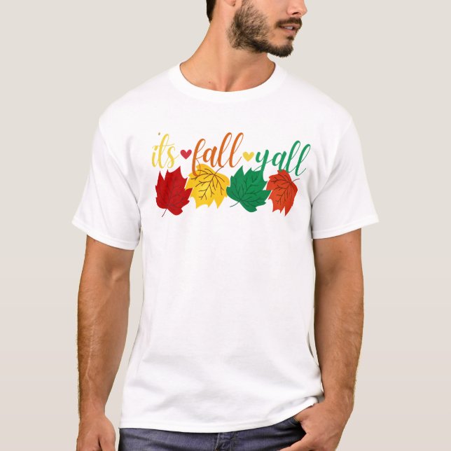Fall Leaves Graphic: Autumn T-shirt (Front)