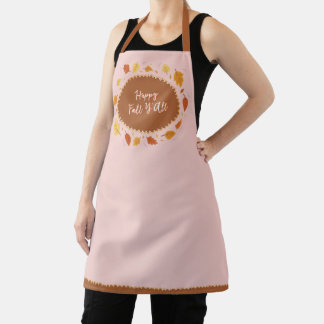 Fall Leaves Happy Fall Thanksgiving Friendsgiving Apron