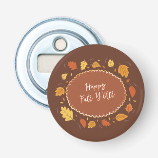 Fall Leaves Happy Fall Thanksgiving Friendsgiving Bottle Opener