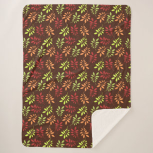 Fall Leaves Home Decor Sherpa Blanket