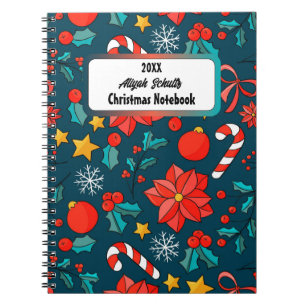 Fall Leaves in Autumn Orange and Yellow Shades Notebook