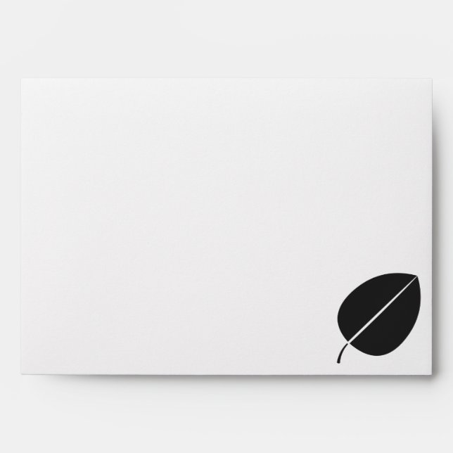 Fall Leaves in Black Envelopes (Front)