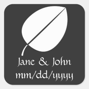 Fall Leaves in Black Sticker