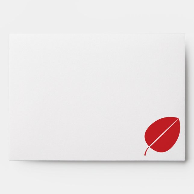 Fall Leaves in Cherry Envelopes (Front)