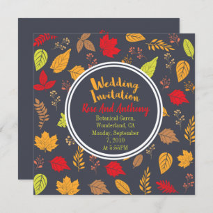 Fall Leaves Invitation