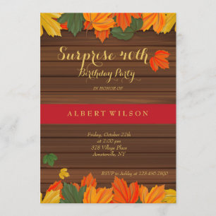 Fall Leaves Invitation