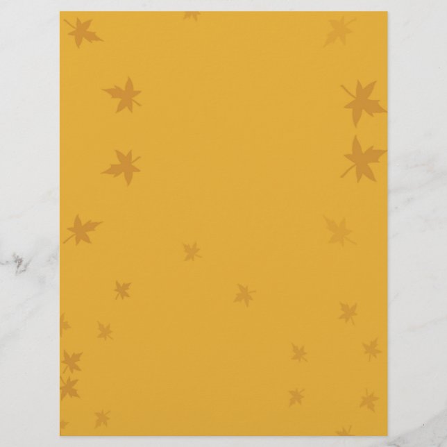 Fall Leaves Letterhead (Front)
