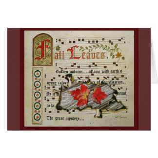 Fall Leaves Manuscript