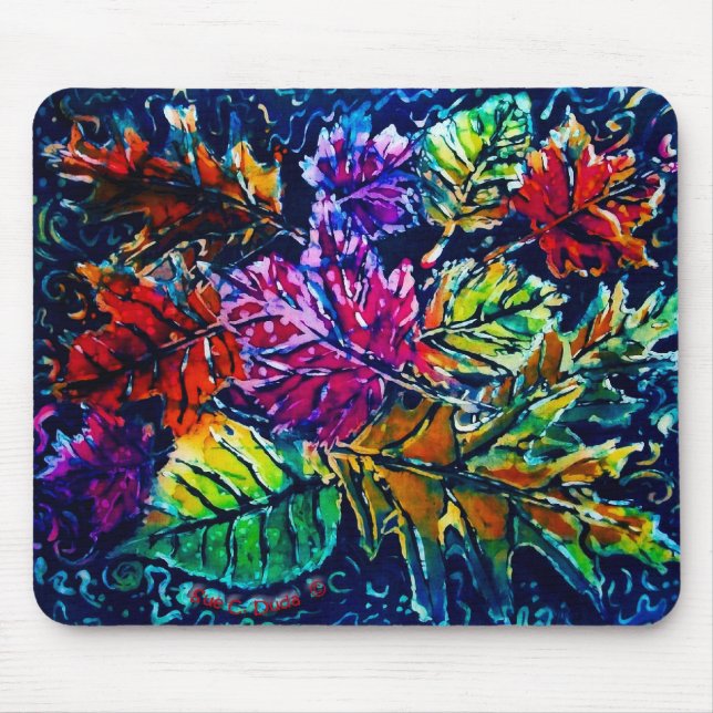 FALL LEAVES MOUSE MAT (Front)