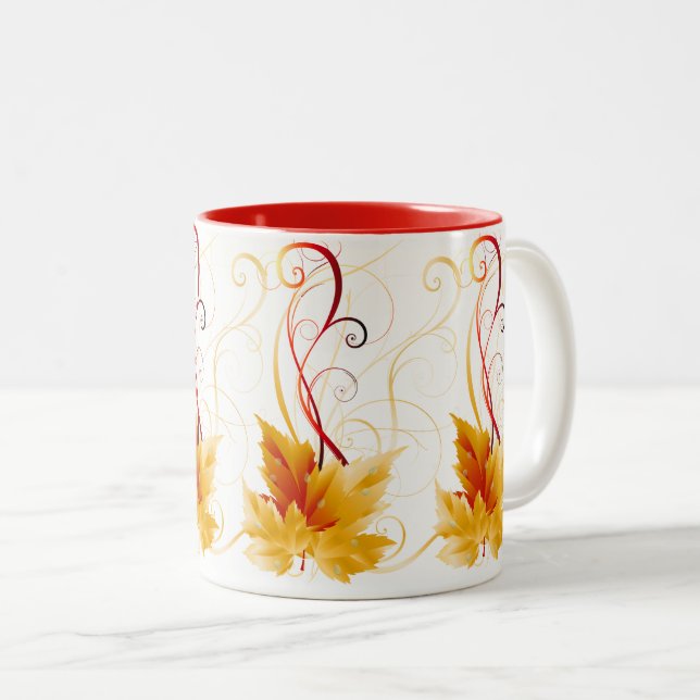 Fall Leaves Mug (Front Right)
