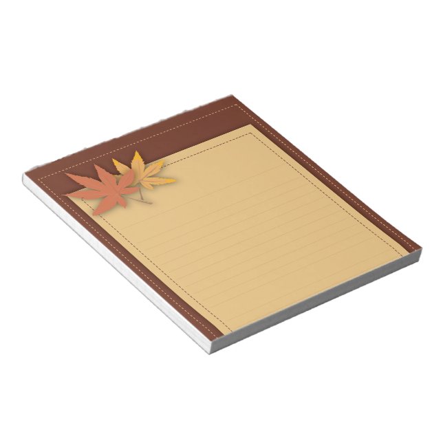 Fall Leaves Notepad (Angled)