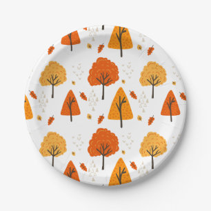 Fall Leaves Paper Plates