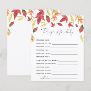 Fall leaves - Party game prayers for baby game