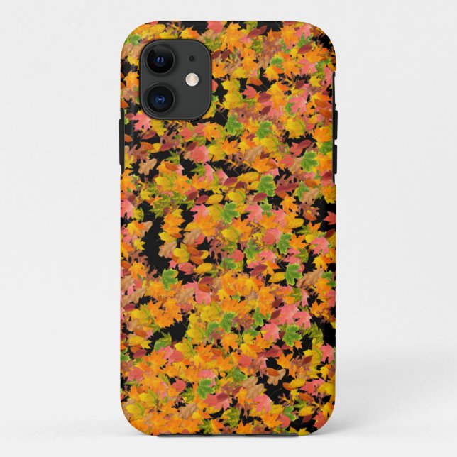 Fall Leaves Pattern Case-Mate iPhone Case (Back)