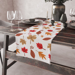 Fall Leaves Pattern Short Table Runner