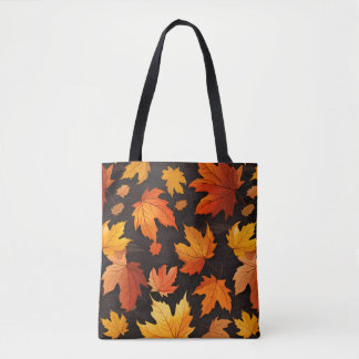 Fall Leaves Pattern  Tote Bag