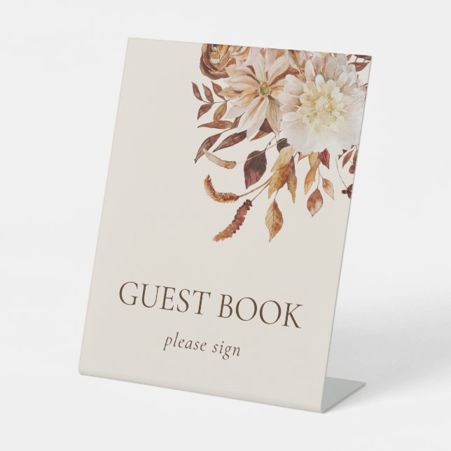 Fall Leaves Pedestal Sign (Front)