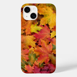 Fall Leaves Personalise Name or Text Case-Mate iPhone 14 Case