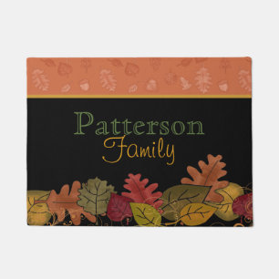Fall Leaves Personalised Door Mat