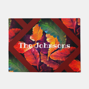 Fall Leaves Personalised Door Mat
