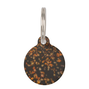 fall leaves  pet tag