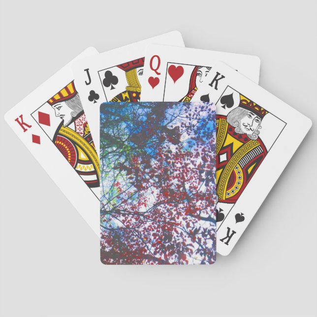 Fall Leaves Playing Cards (Back)