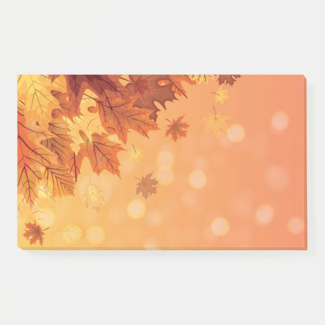 Fall Leaves Post Notes (Front)