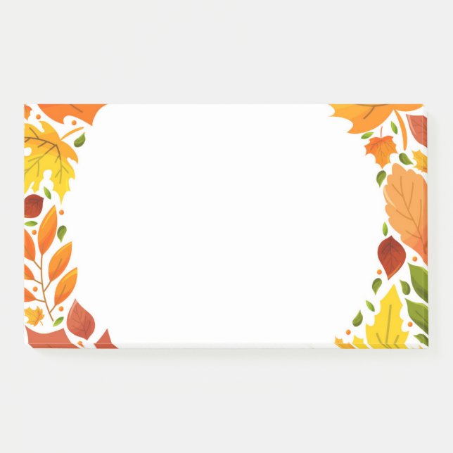 Fall Leaves Post Notes (Front)
