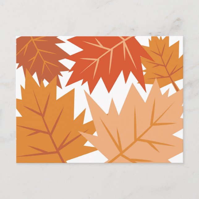 Fall Leaves Postcard (Front)