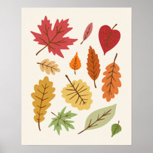 Fall Leaves Poster