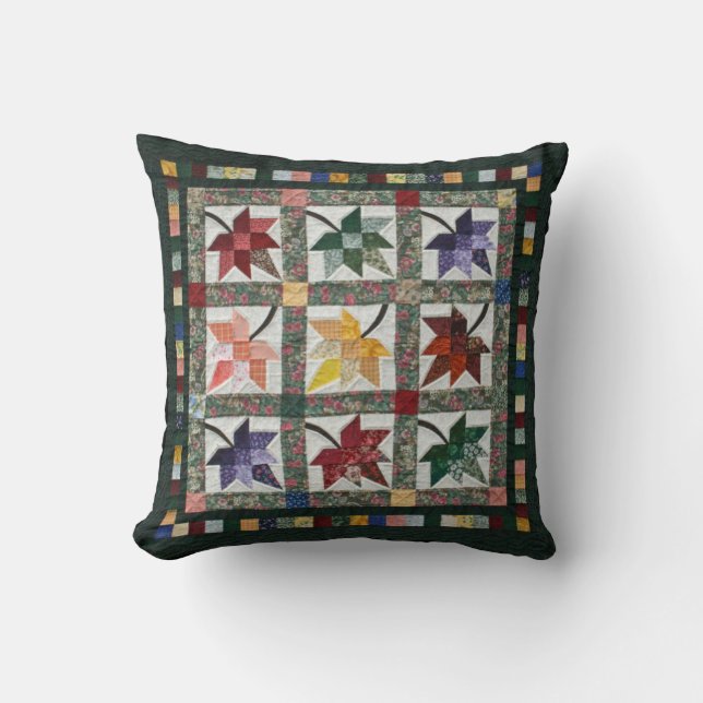 Fall Leaves Quilt Cushion (Front)