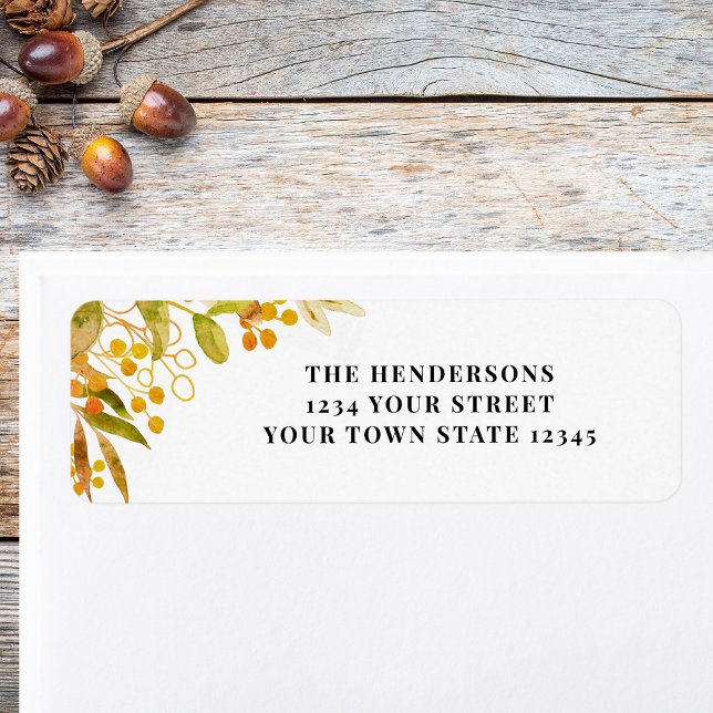 Fall Leaves Return Address (Creator Uploaded)