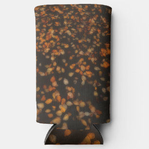 fall leaves seltzer can cooler