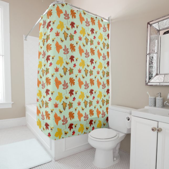 FALL LEAVES Shower Curtain (In Situ)