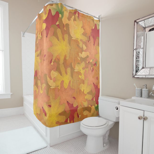 Fall Leaves Shower Curtain (In Situ)