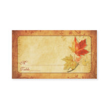 Fall Leaves Special Occasion Place Cards
