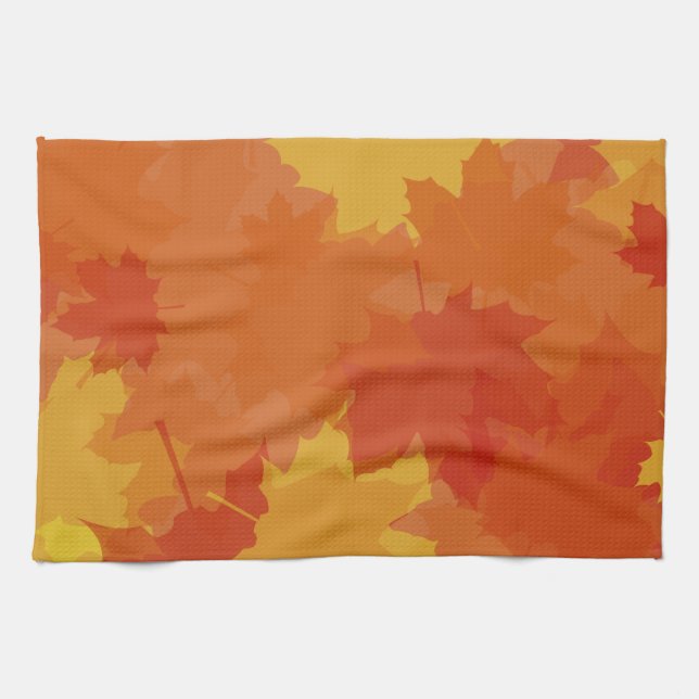 Fall Leaves Tea Towel (Horizontal)