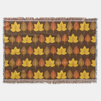 Fall Leaves Throw Blanket