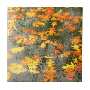 fall leaves tile