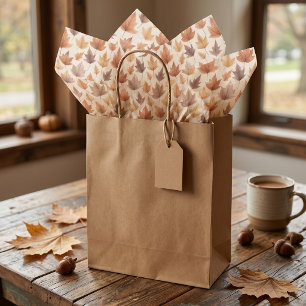 Fall Leaves Tissue Paper Burnt Orange Gold Brown