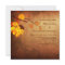 Fall leaves vintage distressed wedding invitation