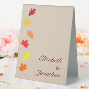 Fall Leaves Wedding