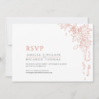 Fall leaves wedding reception burnt orange white